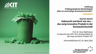 Das ewig innovative Produkt in der Kreislaufwirtschaft (Prof. Dr. Sven Matthiesen)