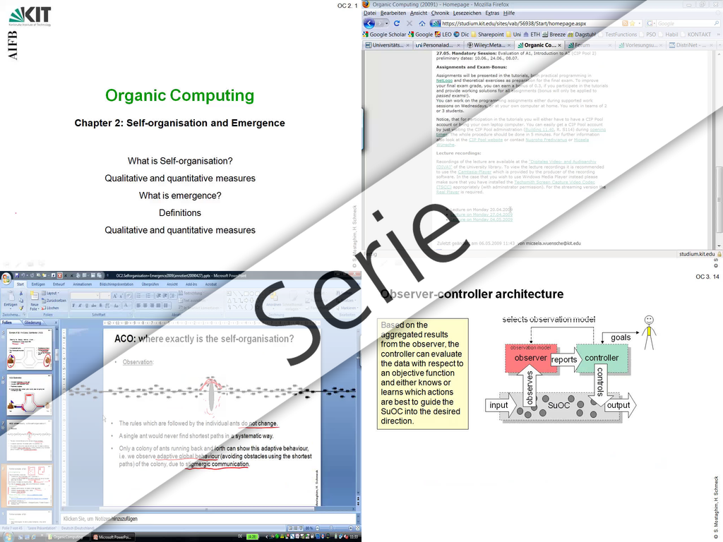 Organic Computing, SS 2009, Vorlesungen