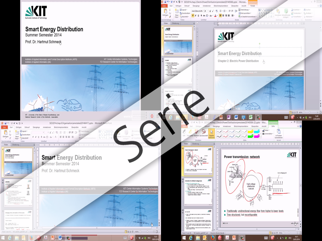 Smart Energy Distribution, SS 2014, Vorlesungen