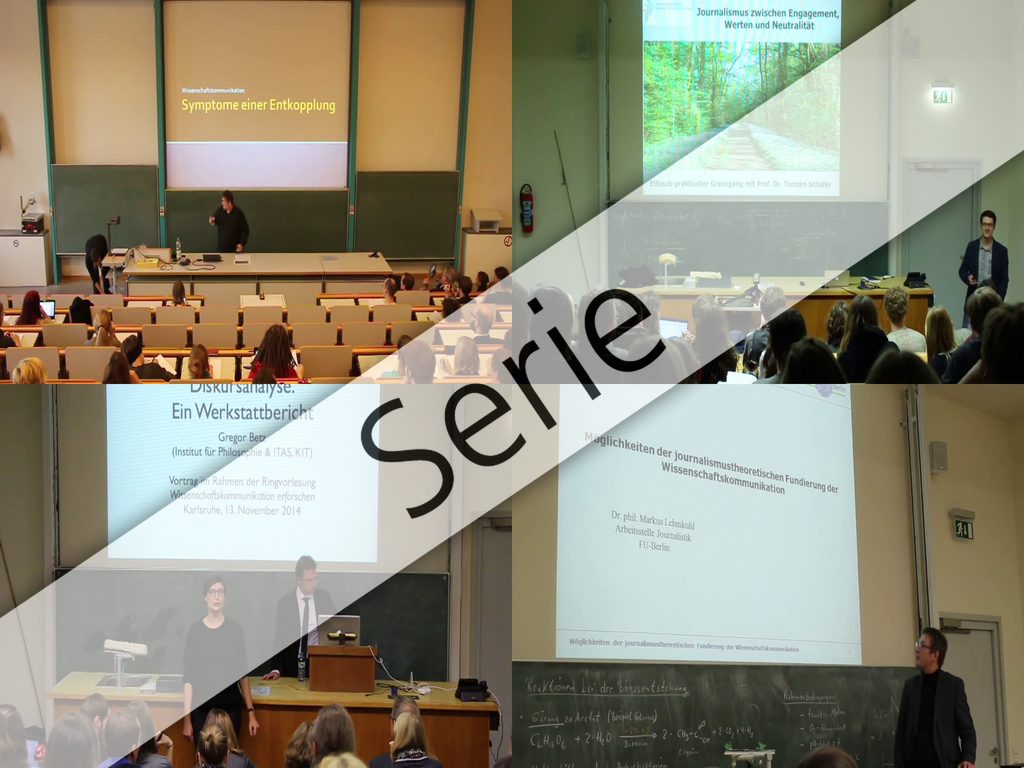 Ringvorlesung "Wissenschaftskommunikation erforschen", WS 2014/2015, Vorlesungen