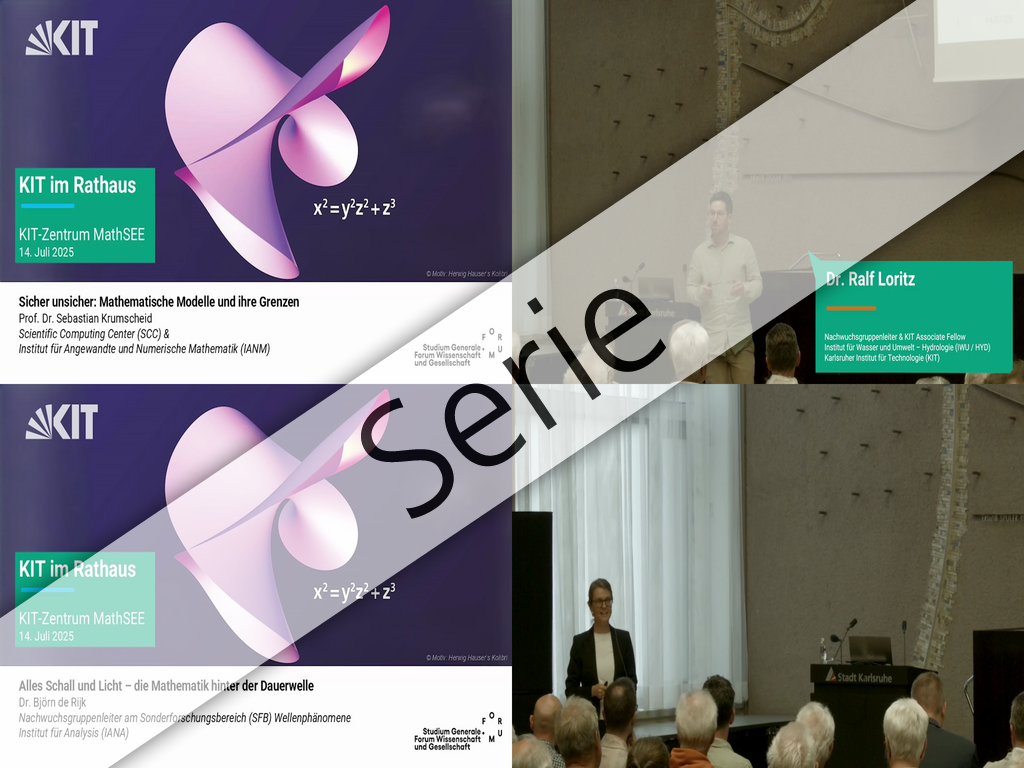 KIT im Rathaus - 14.07.2025: Mit Mathematik in die Zukunft (KIT-Zentrum MathSEE)