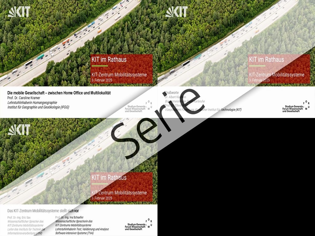 KIT im Rathaus - 03.02.2025: Perspektiven des Mobilitätswandels (KIT-Zentrum Mobilitätssysteme)